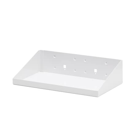 Triton Products 12 In. W x 6 In. D White Epoxy Coated Steel Shelf for LocBoard 56126-WHT
